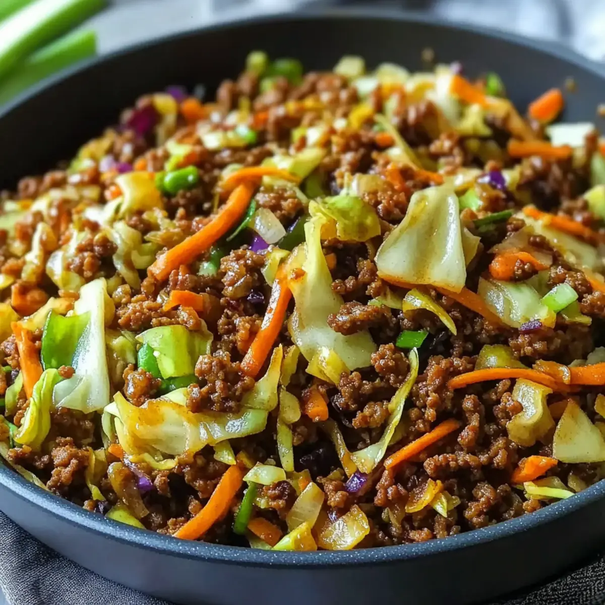 Egg Roll in a Bowl: Quick, Flavorful, Low-Carb Delight