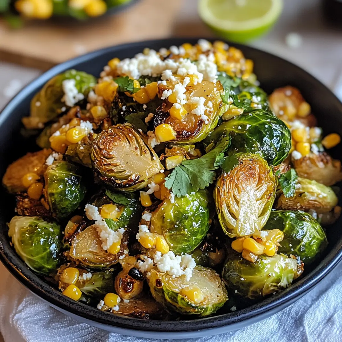 Mexican Street Corn Brussels Sprouts: A Flavorful Twist