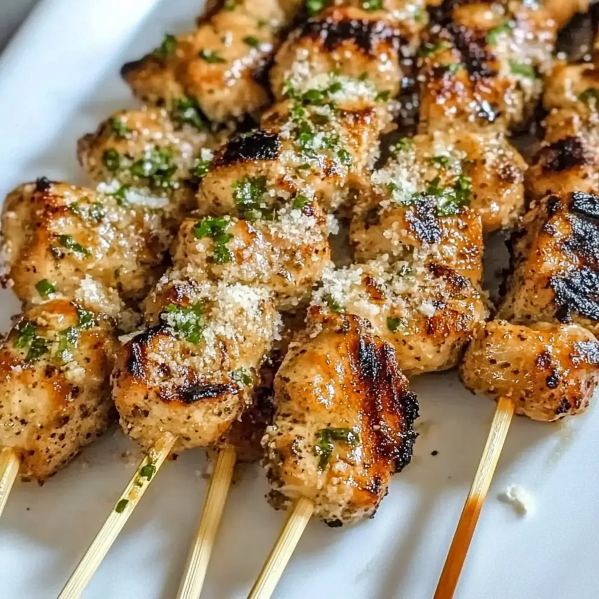 Ranch Garlic Parmesan Chicken Skewers: Grilling Bliss Awaits