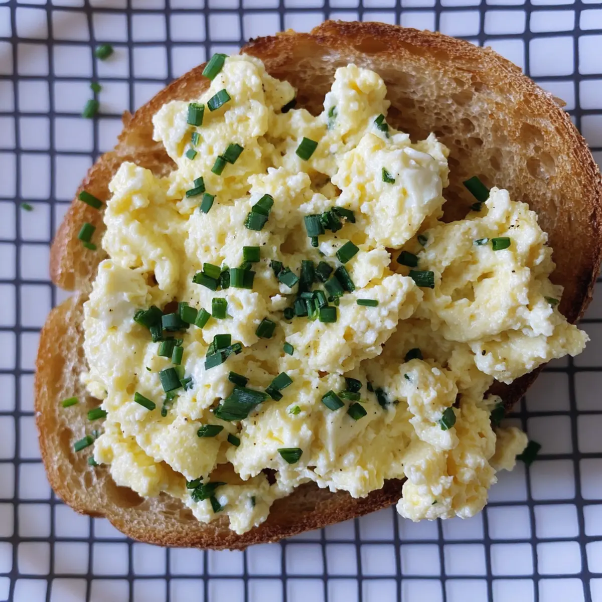 Delicious Scrambled Eggs with Ricotta and Chives in 10 Minutes