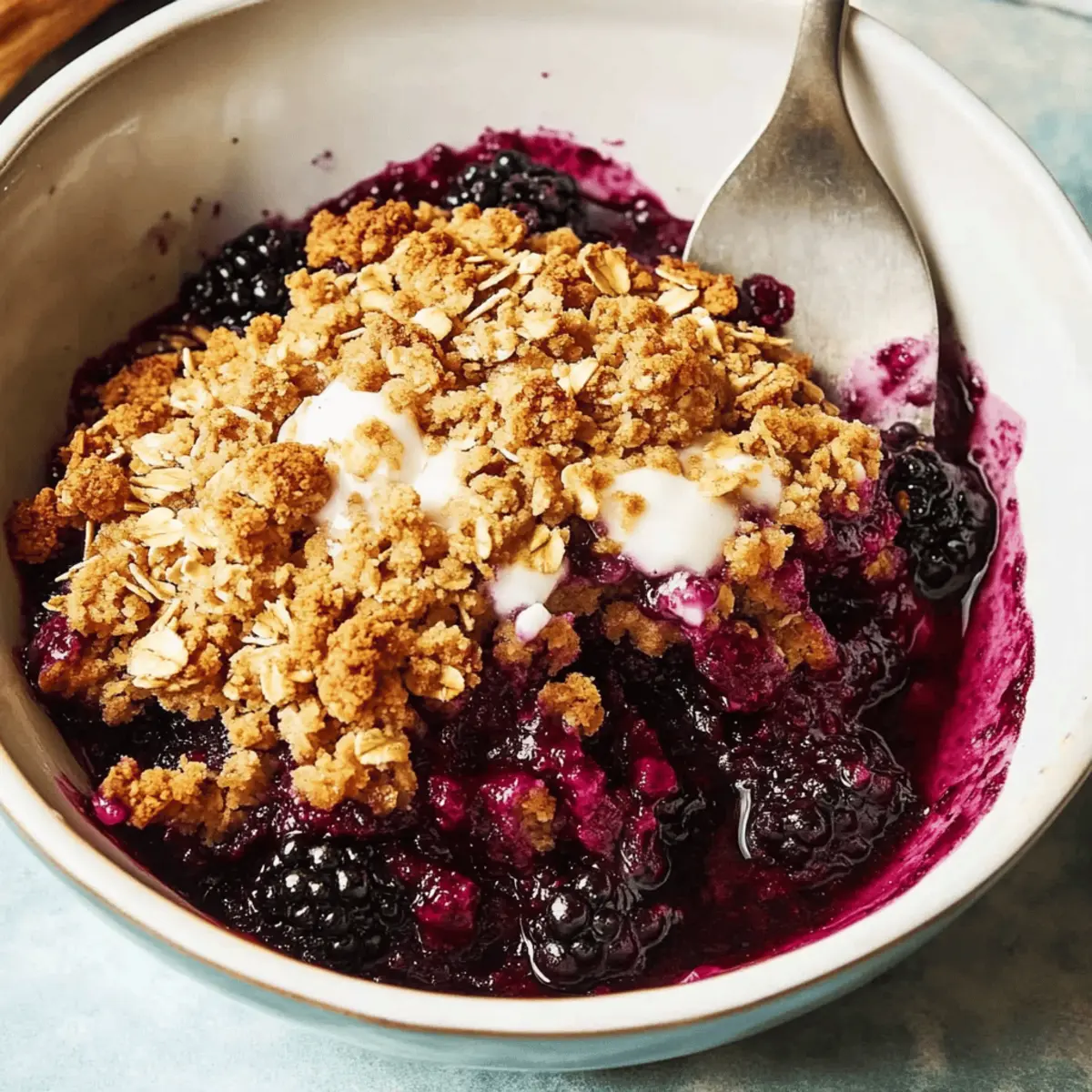 Vegan Blackberry Crisp That Melts in Your Mouth