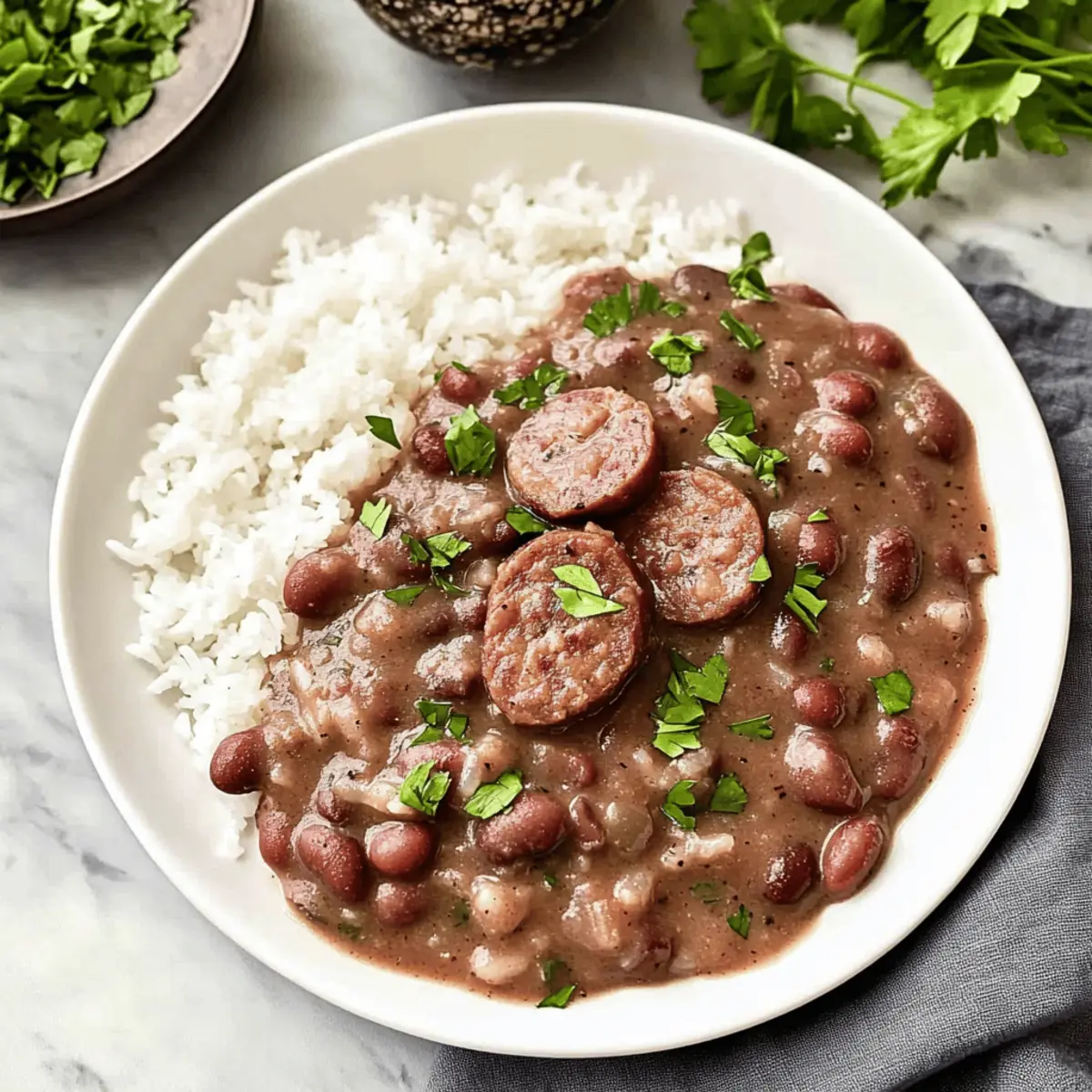 Hearty Louisiana Style Red Beans and Rice for Soulful Comfort