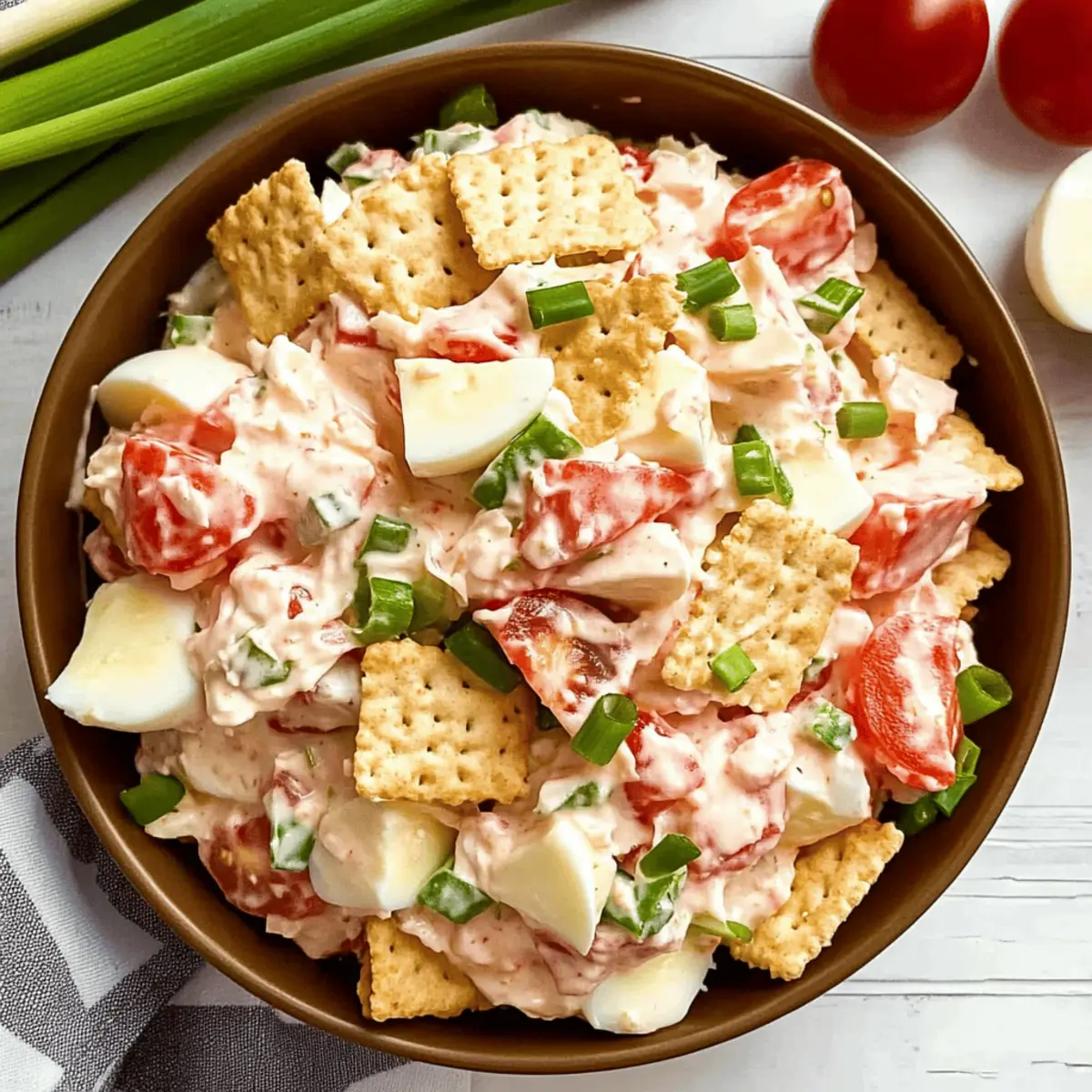 Tomato Cracker Salad – A Quick, Creamy Southern Favorite