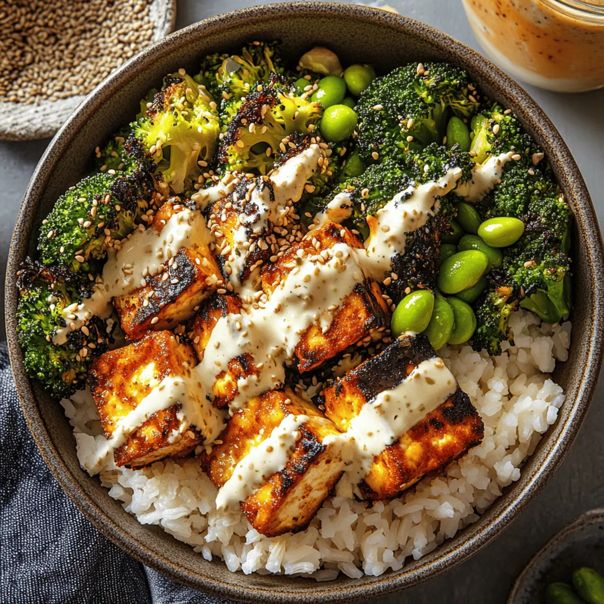 Crispy Tofu Bowls with Kimchi for a Flavor-Packed Dinner