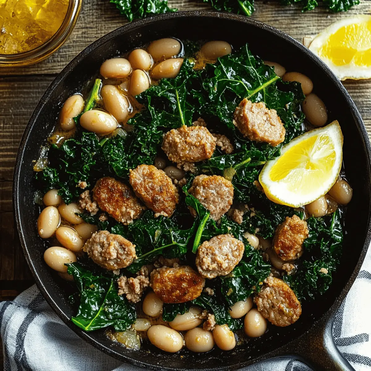 Kale, Sausage & White Bean Skillet: Your Quick Comfort Food Fix