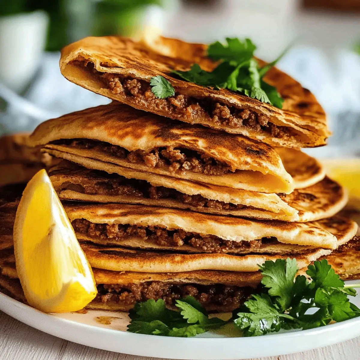 Lebanese Meat-Stuffed Crispy Pita: Flavorful Dinner Delight