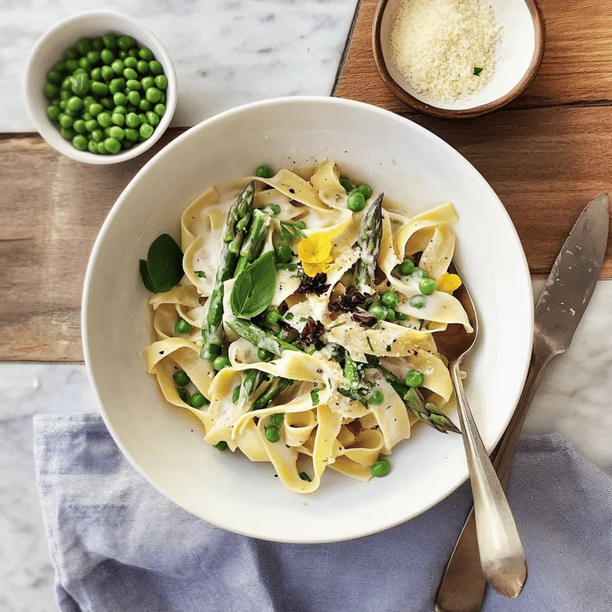 Tagliatelle with Asparagus & Peas: A Fresh Spring Delight