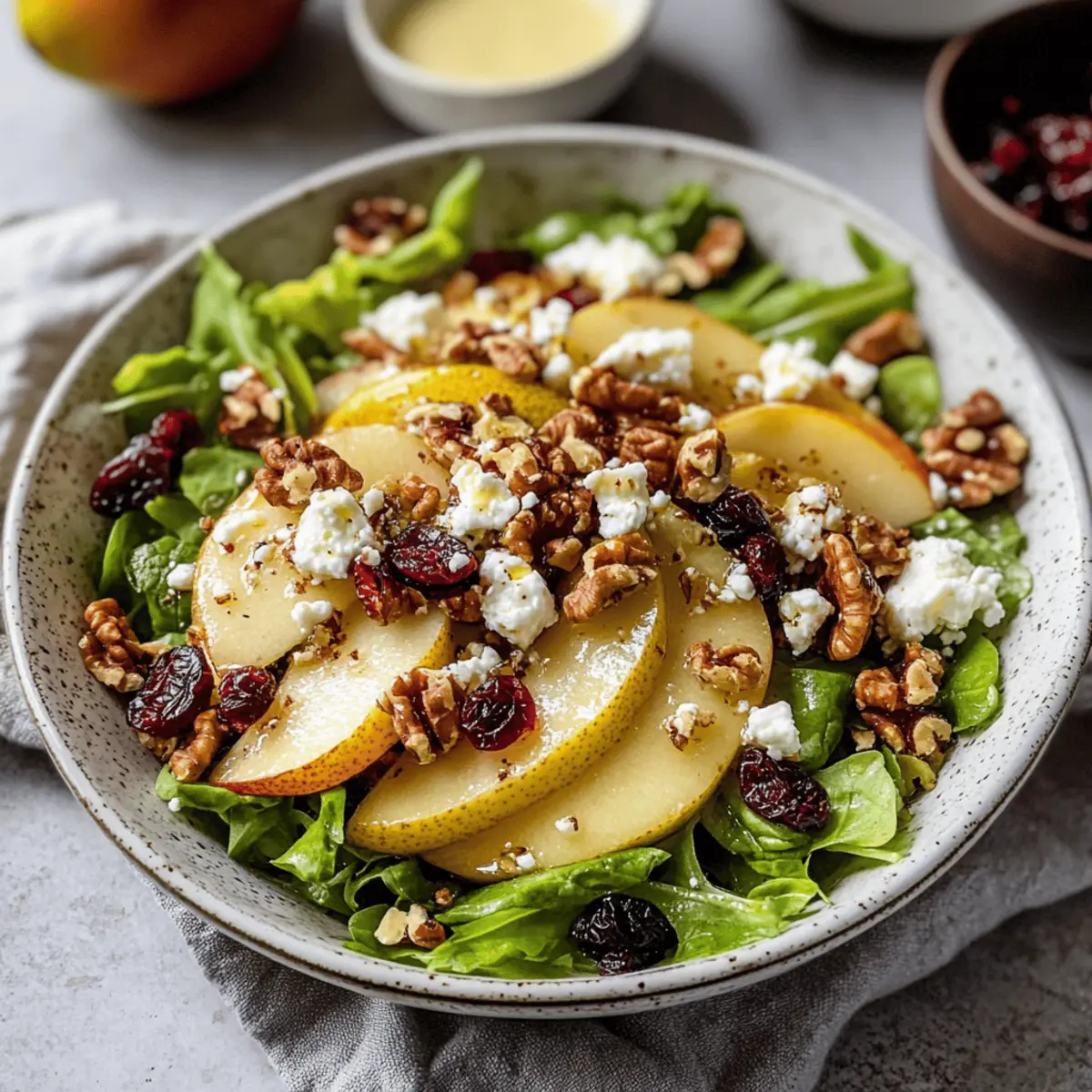 Irresistible Pear Salad with Walnuts and Feta Bliss