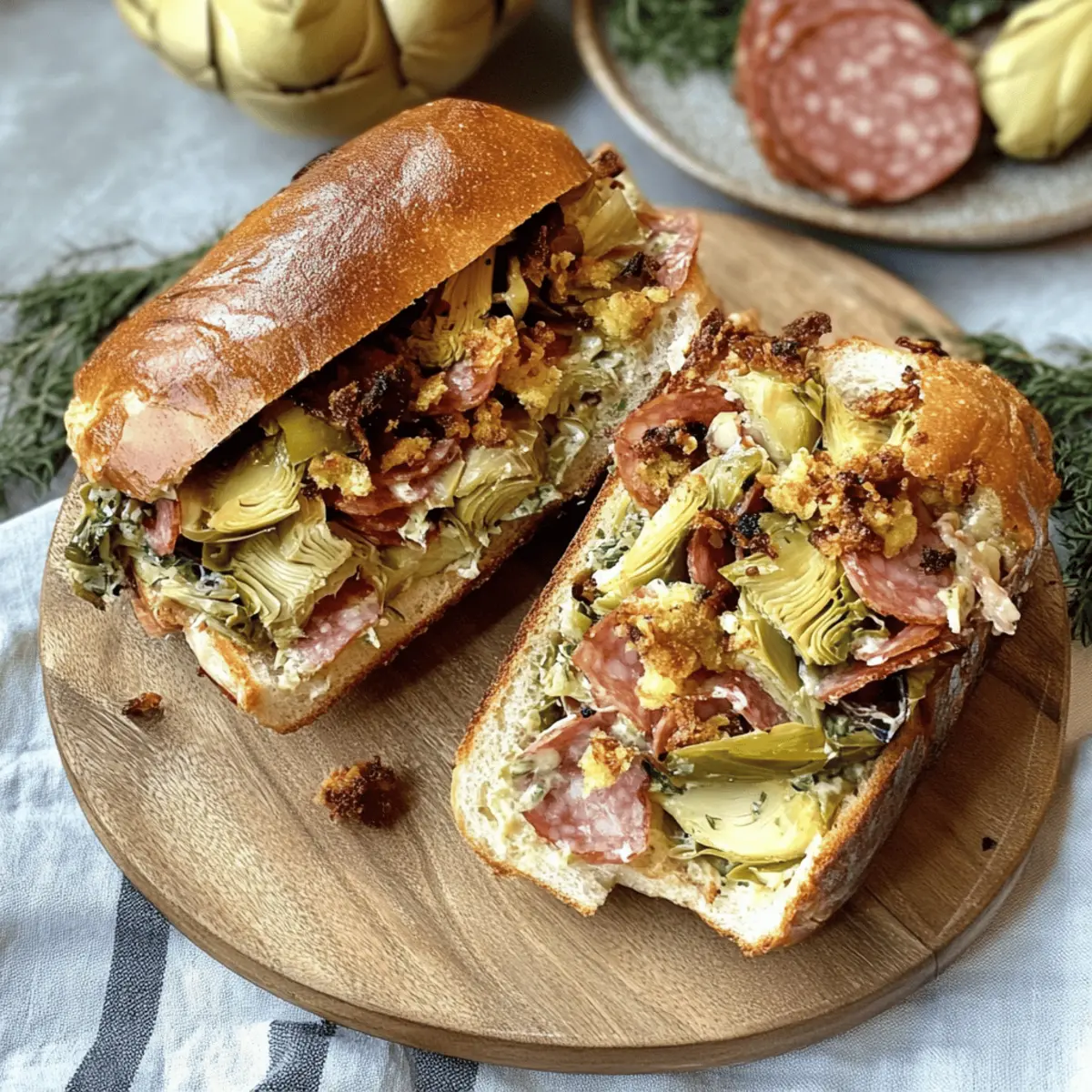 Savor the Crunch: Italian Sandwich With Crispy Artichokes