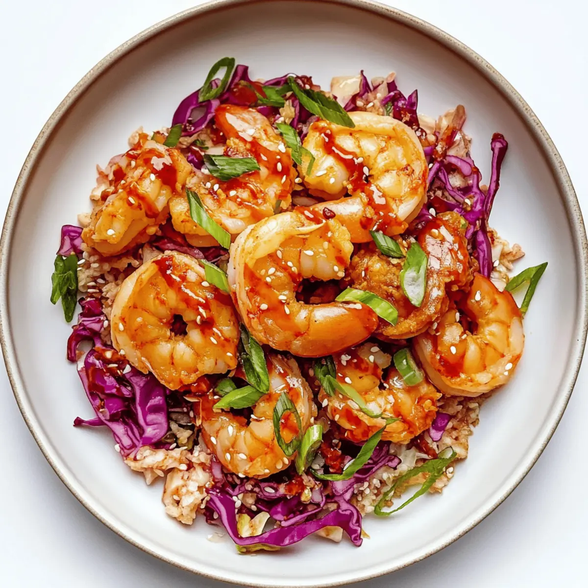 Crispy Pan-Fried Shrimp with Cabbage Slaw and Gochujang Mayo Delight