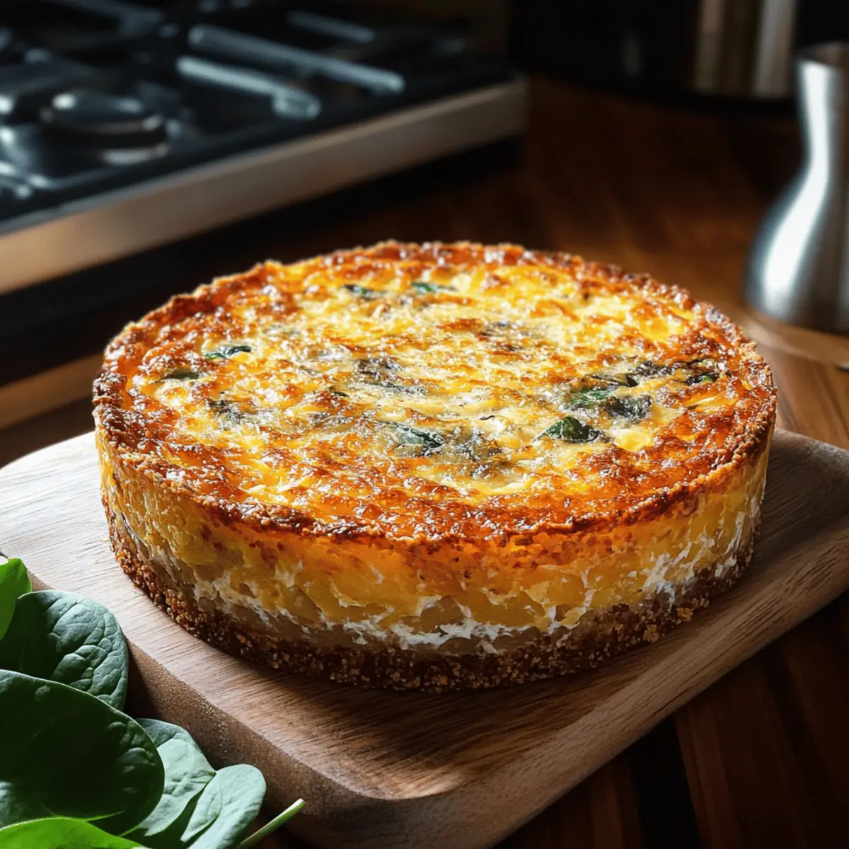 Crispy Potato-Crust Mediterranean Quiche You’ll Adore
