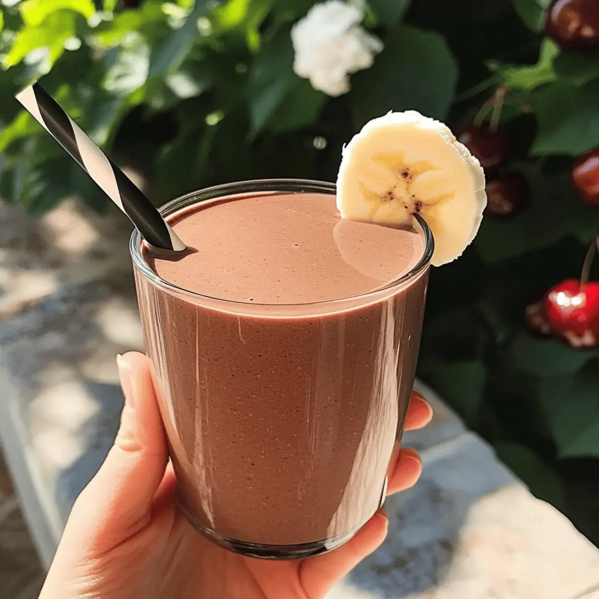 Creamy Chocolate Cherry Smoothie for a Healthy Boost