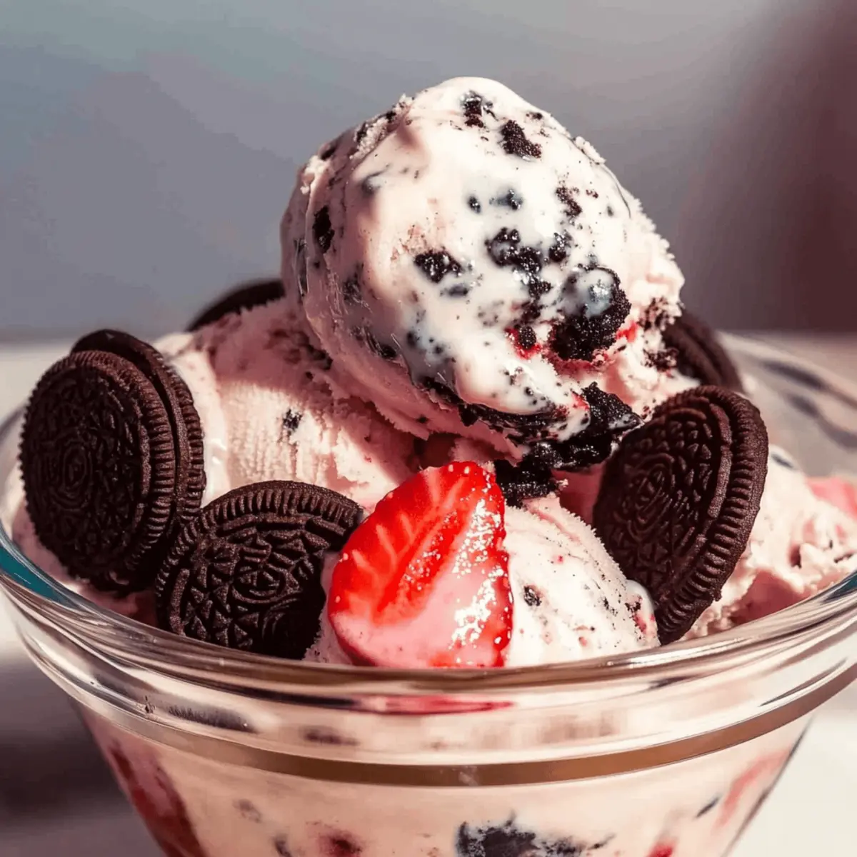 Deliciously Creamy Strawberry Oreo Ice Cream for Summer Enjoyment