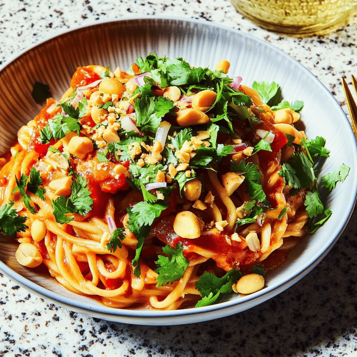 Cold Noodles With Tomatoes and Peanut Sauce for Summer Bliss