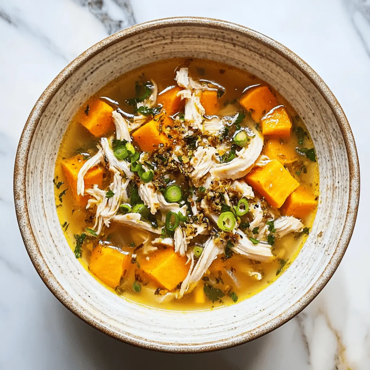 Comforting Spicy Ginger and Sweet Potato Chicken Soup Bliss