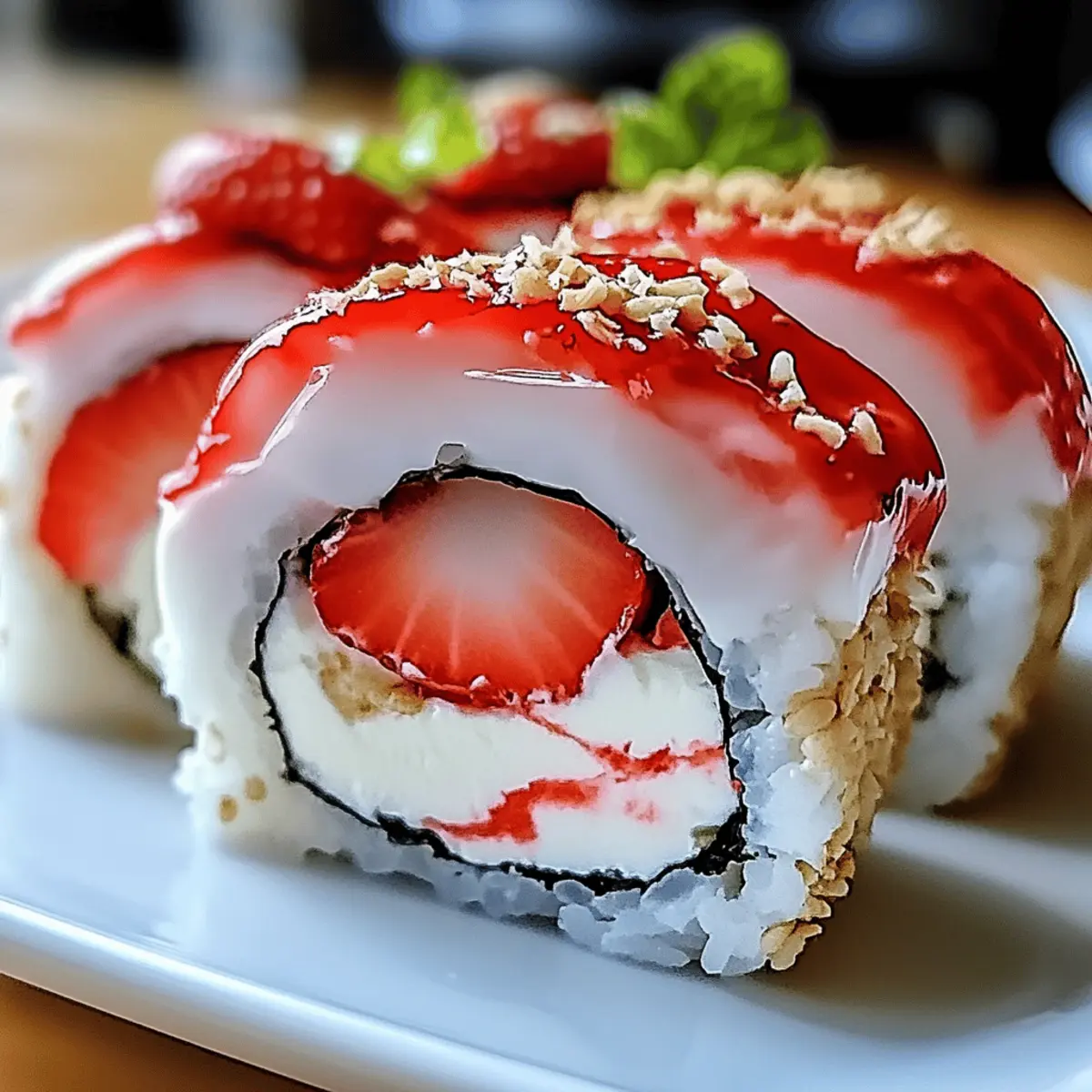 Delicious Strawberry Cheesecake Sushi Rolls You Must Try!