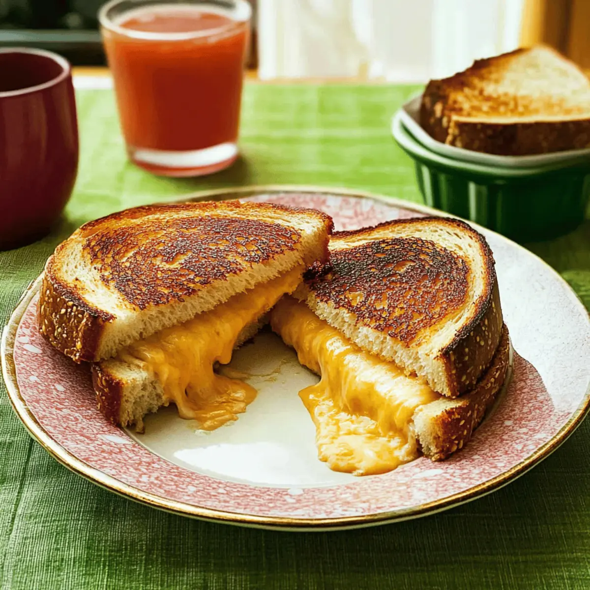 Irresistible Grilled Cheese Sandwich Melting with Flavor