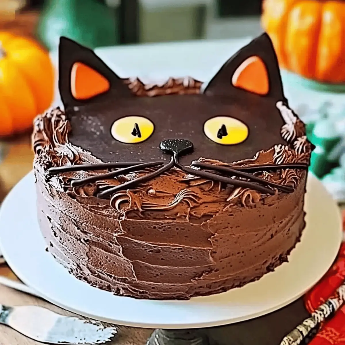 Delightful Black Cat Cake to Charm Your Halloween Parties