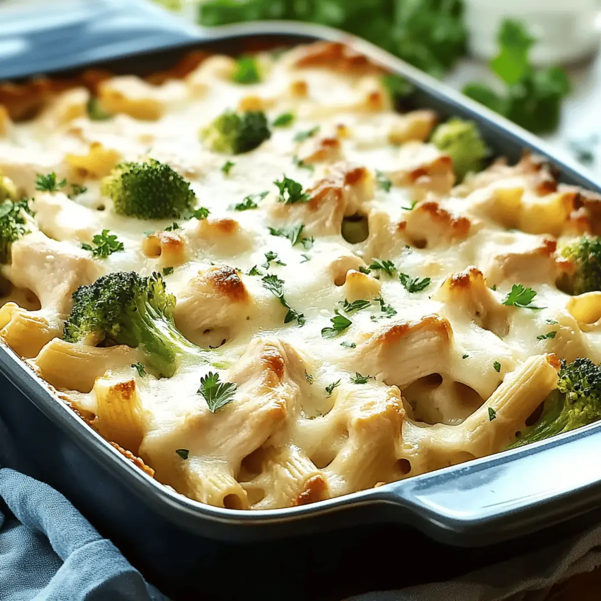 Creamy Chicken and Broccoli Alfredo Bake for Cozy Nights