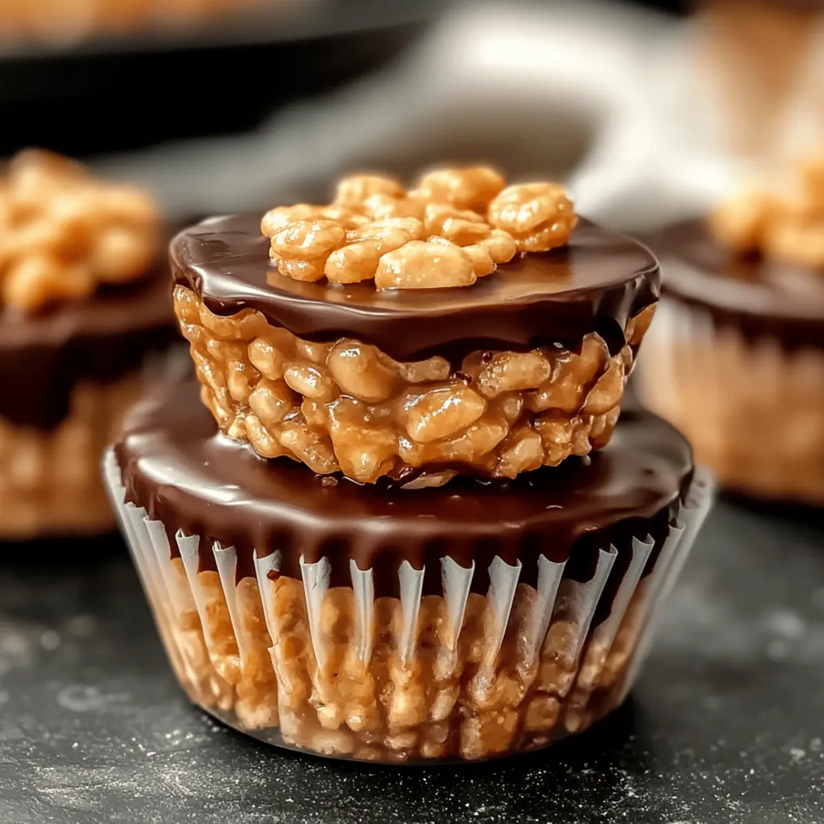 Chocolate Peanut Butter Rice Krispie Cups You’ll Crave!