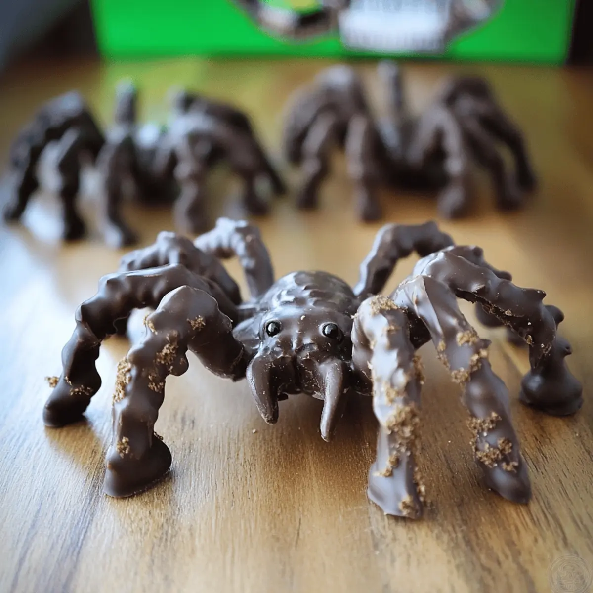 Deliciously Spooky Chocolate Tarantulas for Halloween Fun