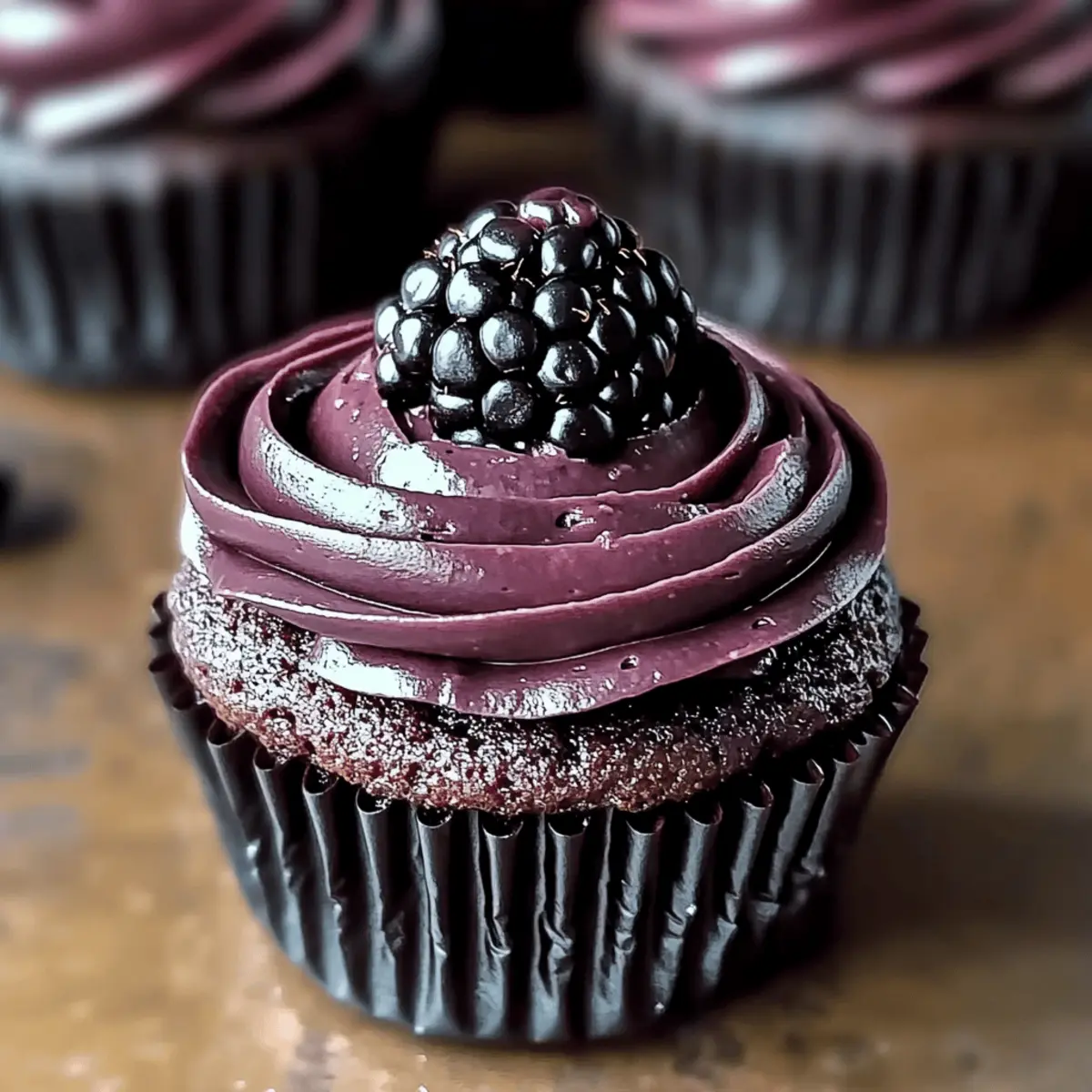 Decadent Dark Chocolate Blackberry Cupcakes for Any Occasion