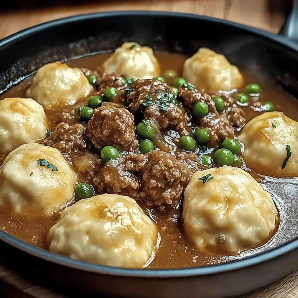 Hearty Ground Beef and Dumplings for Ultimate Comfort Food
