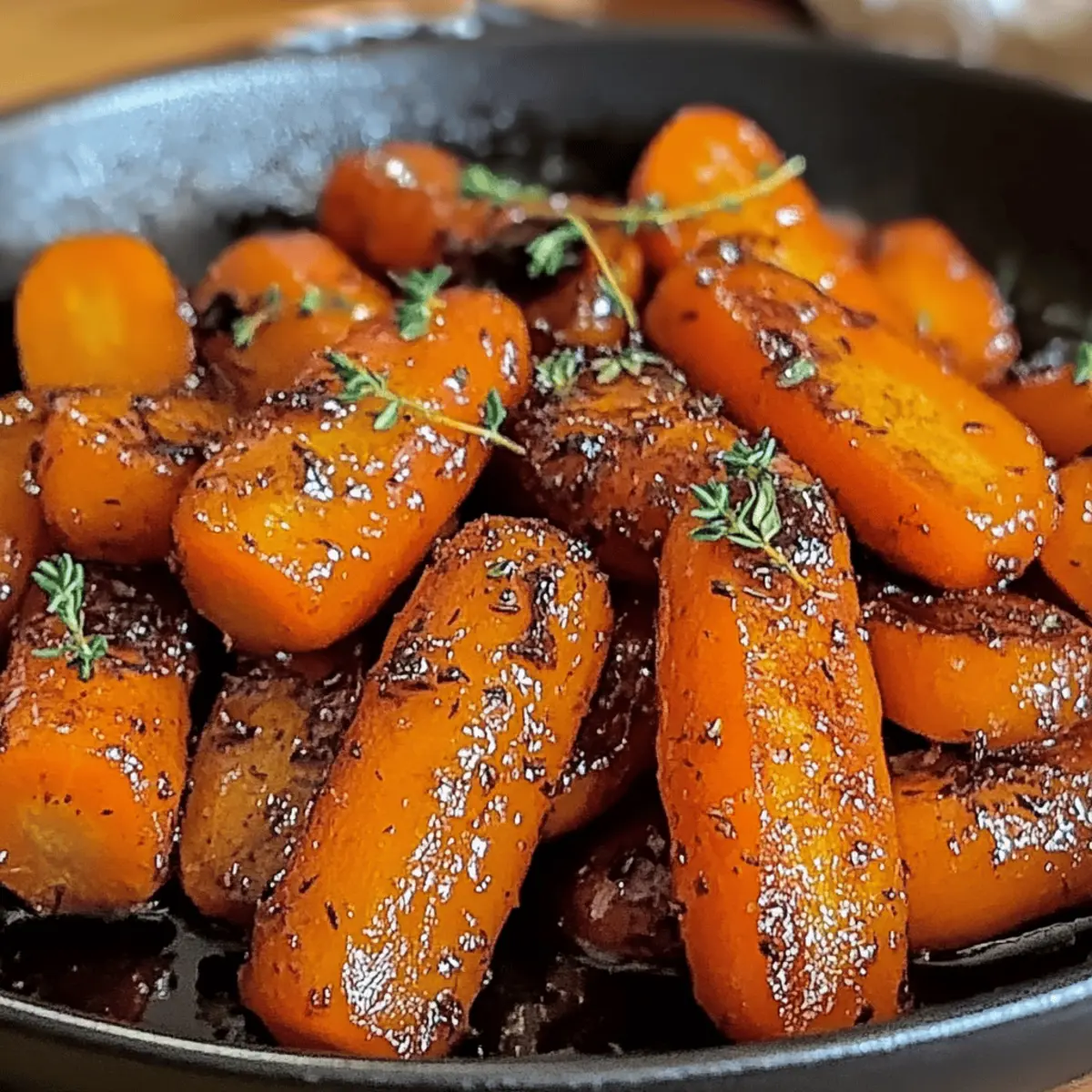Maple Glazed Carrots with Thyme: A Sweet Side Dish Delight