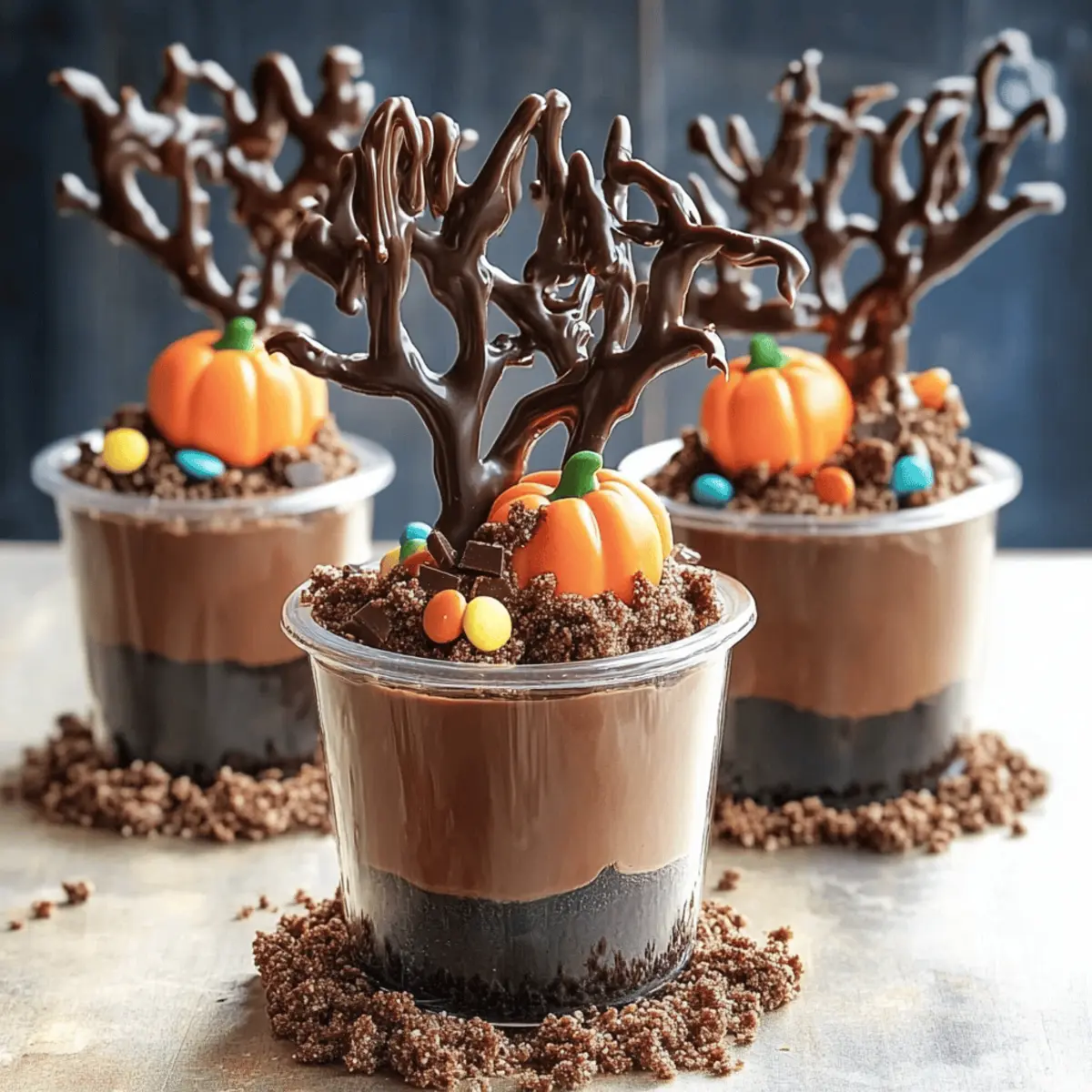 Spooky Forest Pudding Cups: A Fun No-Bake Halloween Treat