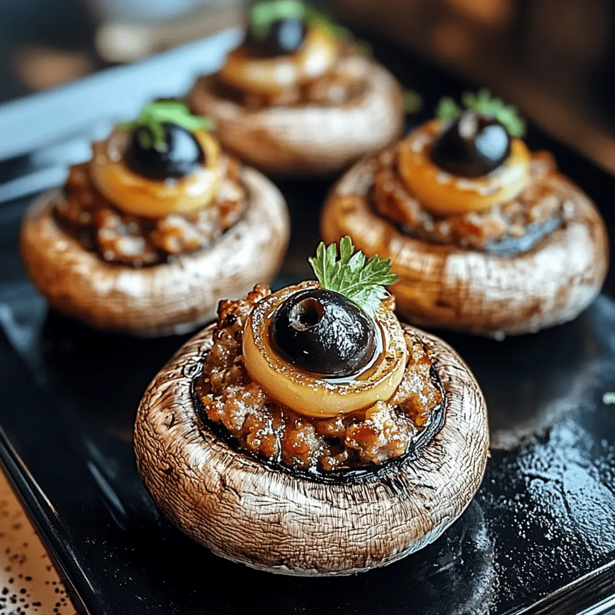 Stuffed Mushroom Eyeballs: Spooky Treats Everyone Will Love