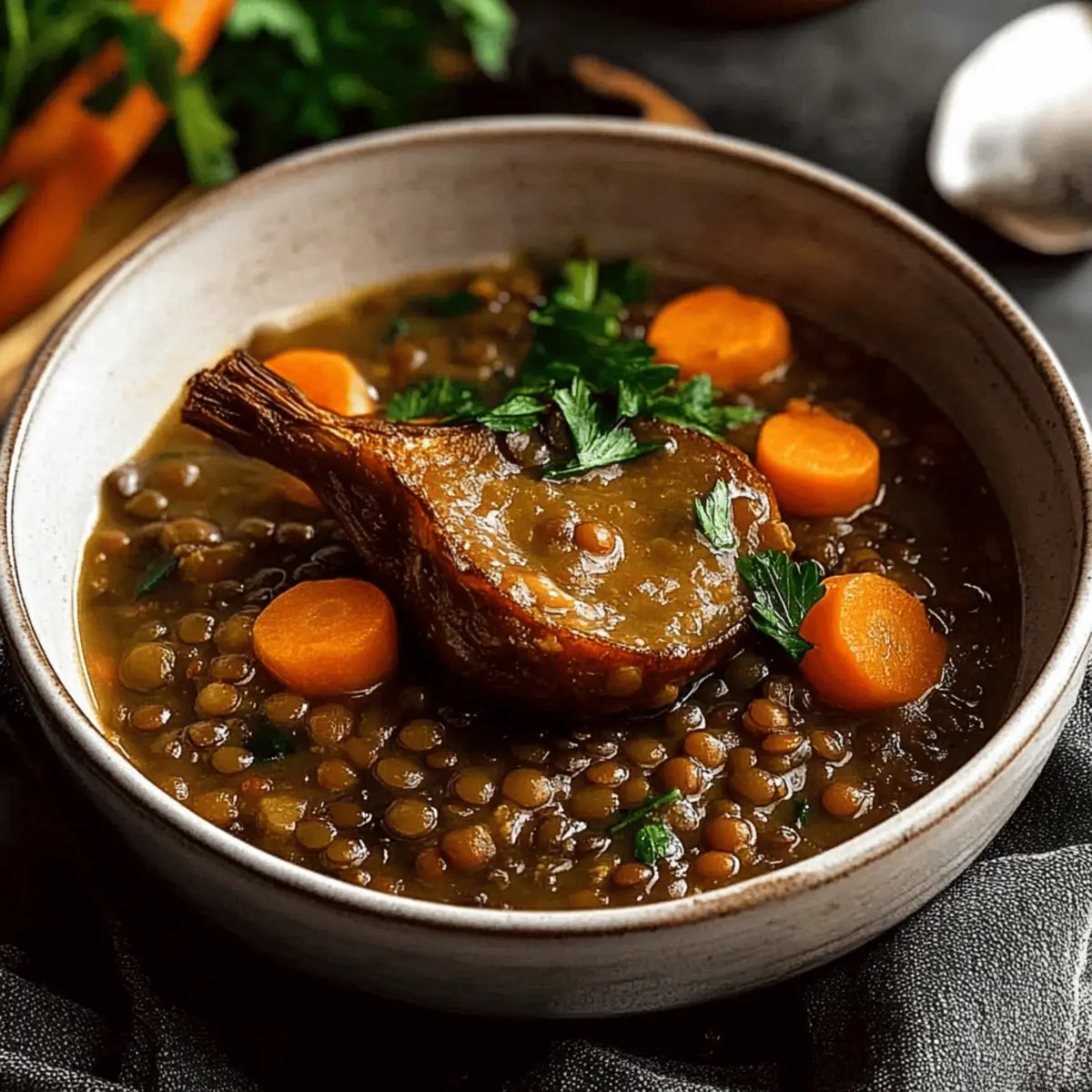 Lentil Ragout - Savory French Puy Lentil Side Dish Delight