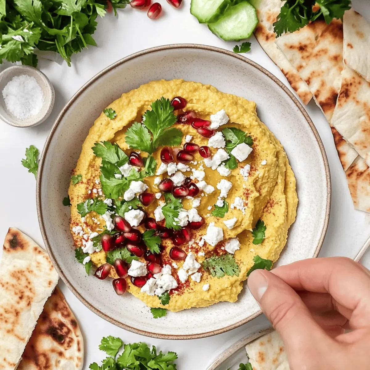 Butternut Hummus with Feta & Pomegranates: A Flavorful Twist