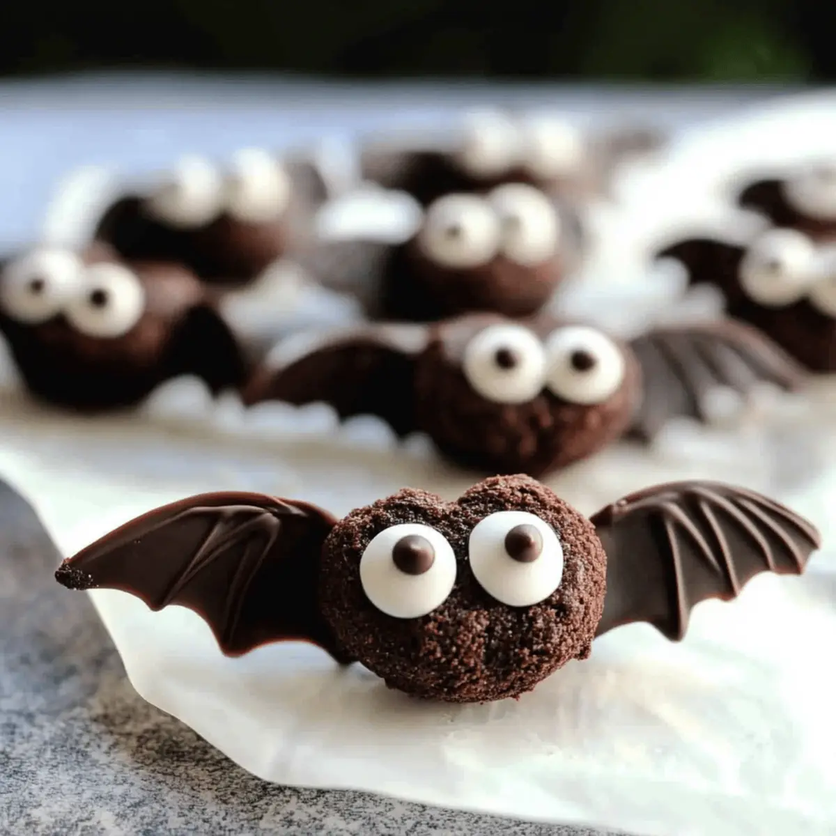 Brownie Bite Halloween Bats for a Spooktacular Treat!