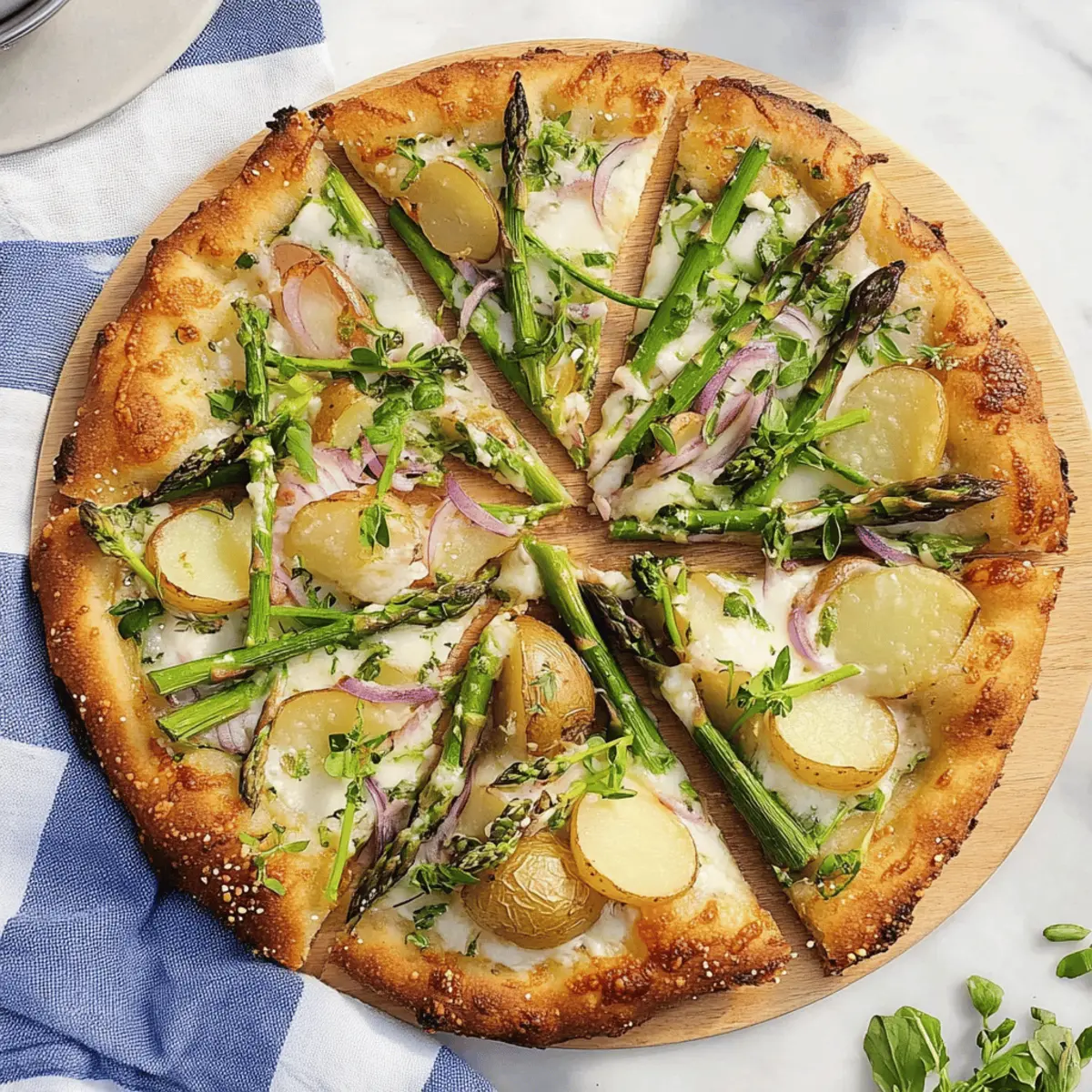 Farmers Market Potato & Asparagus Pizza: A Spring Delight
