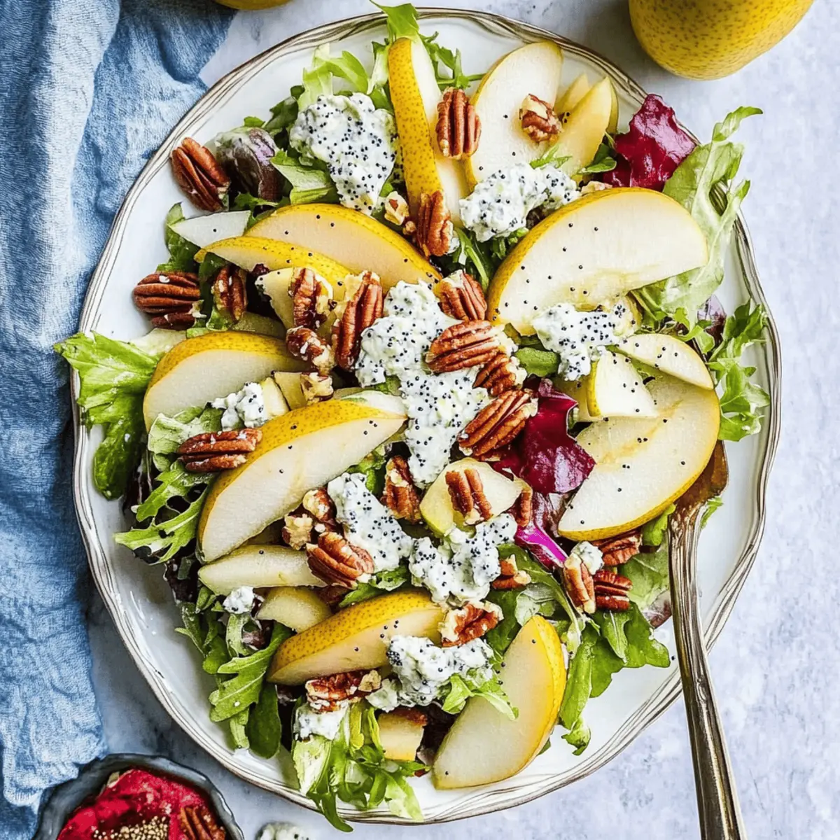 Delicious Pear Salad with Pecans for Fall Gatherings