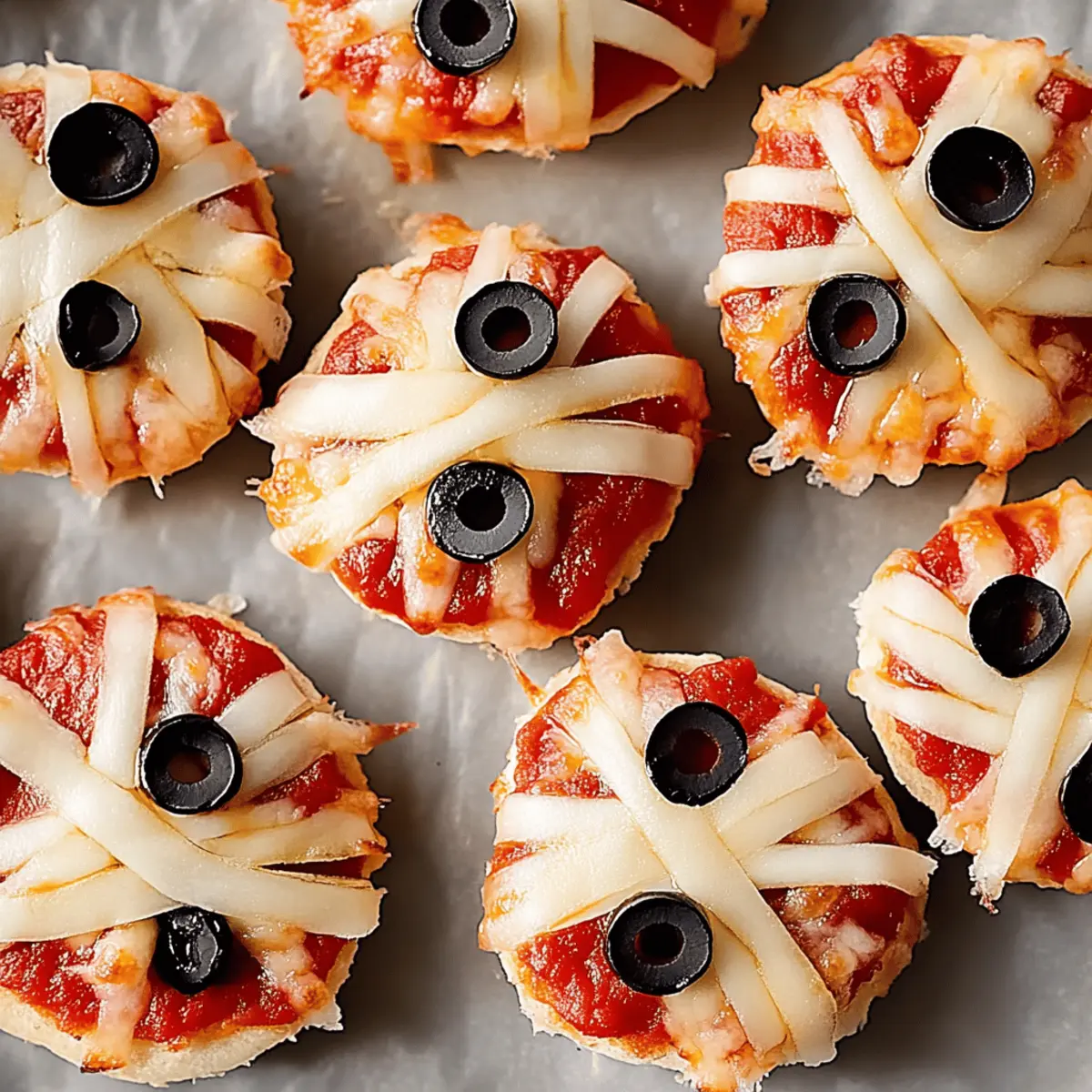 Mini Mummy Pizzas That Make Halloween Deliciously Fun!