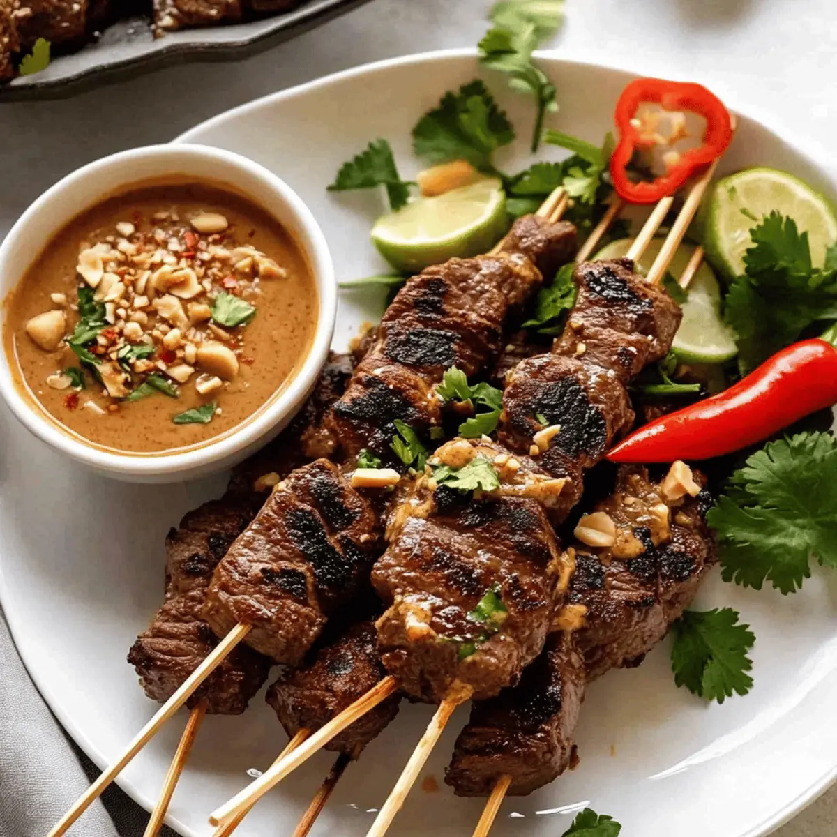 Savory Beef Satay with Thai Peanut Sauce for Flavor Lovers