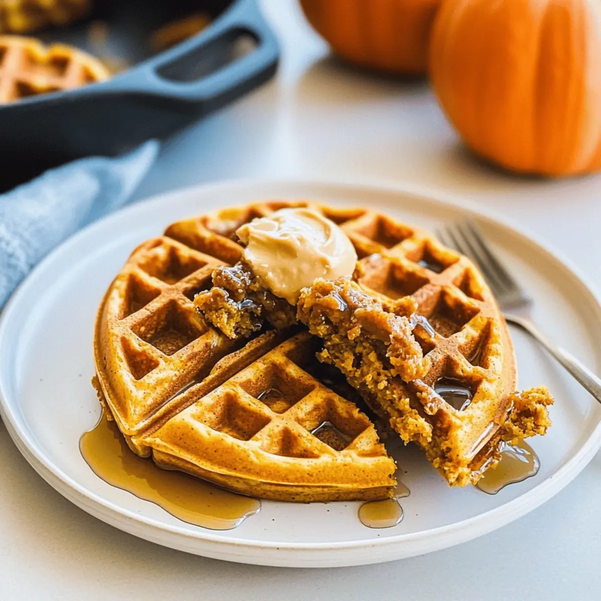Fluffy Pumpkin Waffles: A Cozy Fall Breakfast Delight