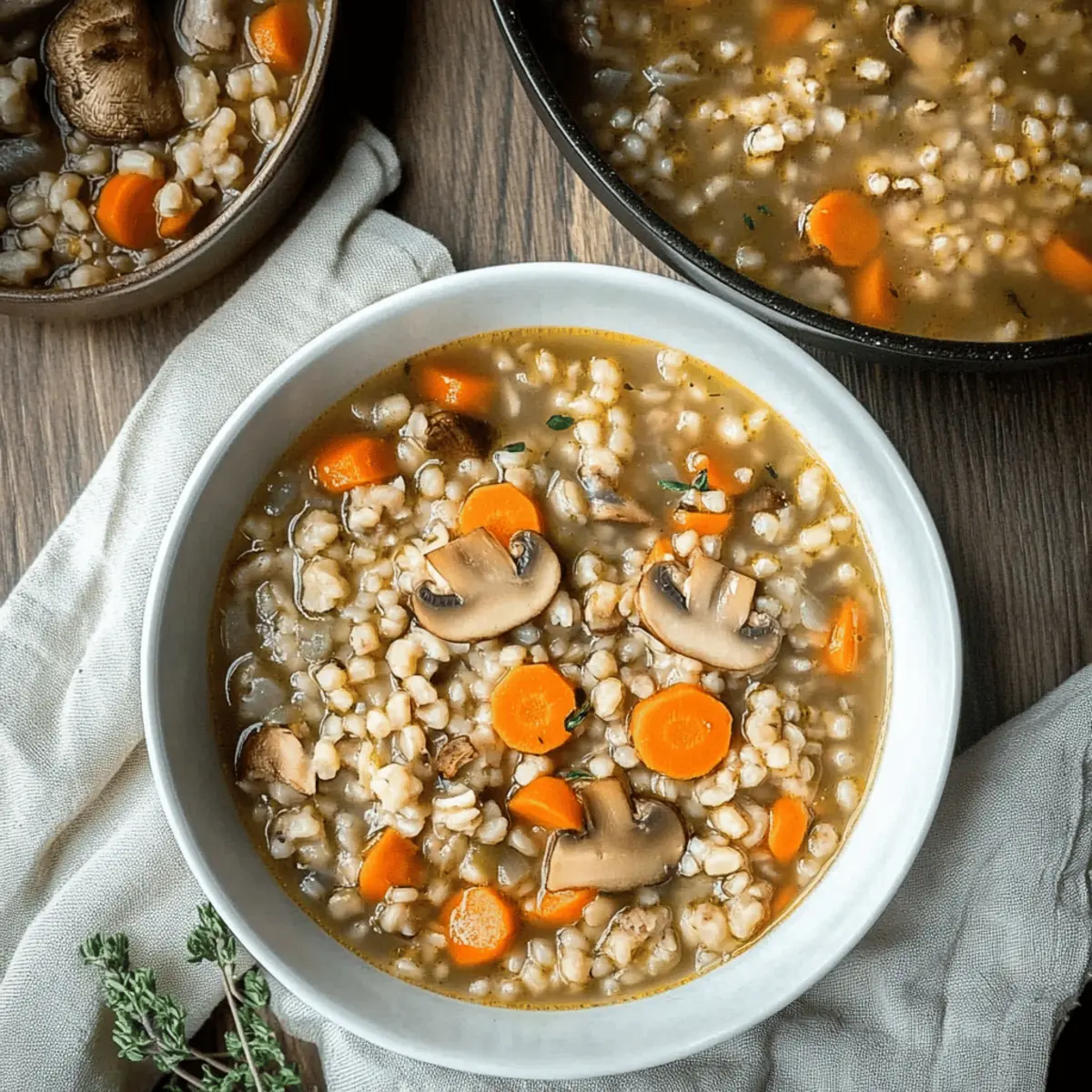 Hearty Vegetarian Mushroom Barley Soup for Cozy Nights