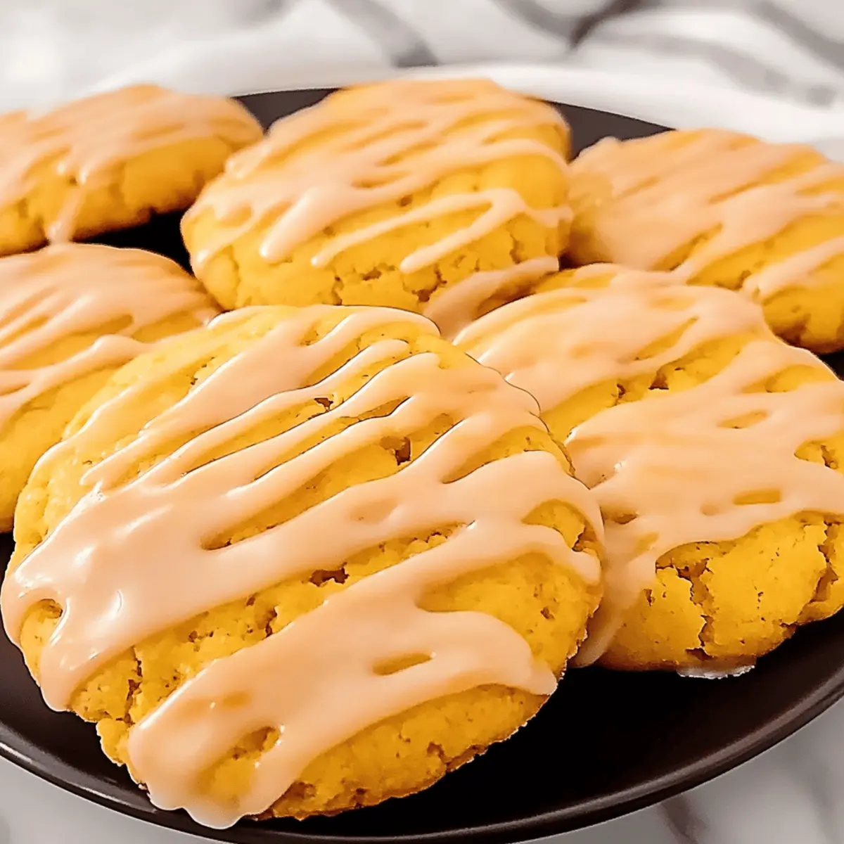 Pumpkin Cookies With Orange Glaze for Cozy Fall Treats
