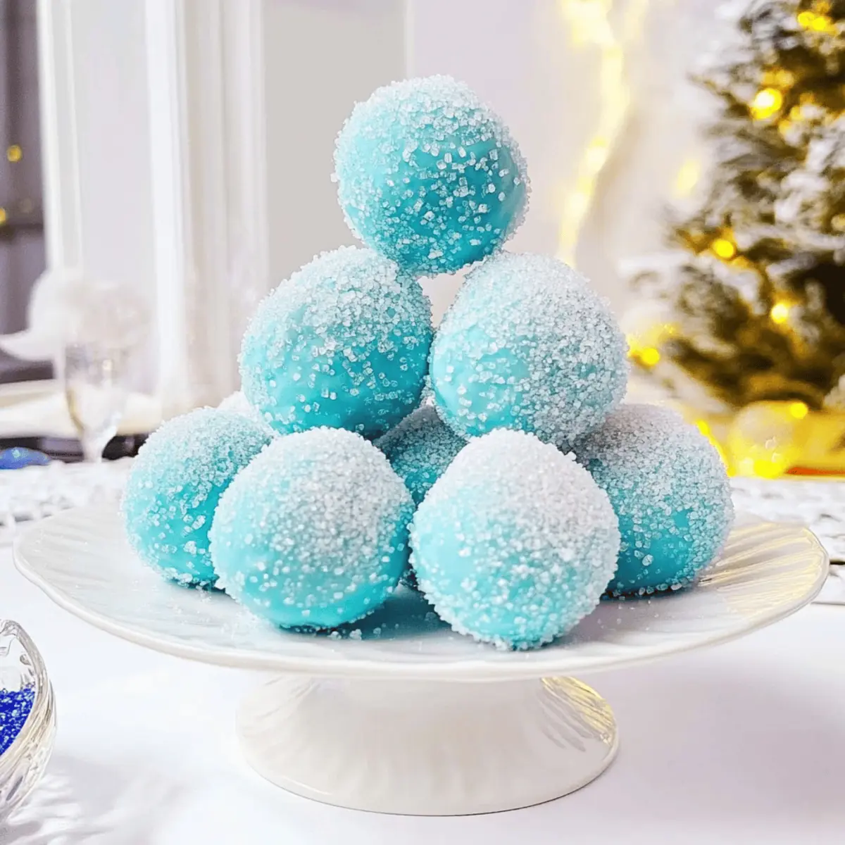Delicious Blue Curacao Christmas Truffles for Festive Cheer