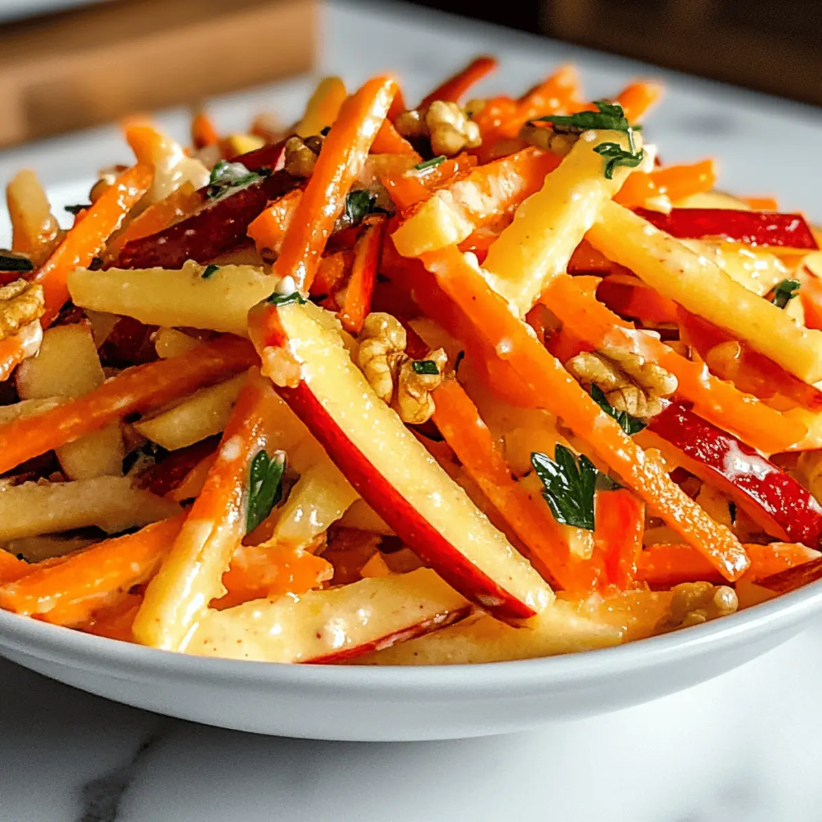 Zesty Carrot Apple Salad for a Refreshing Twist on Health
