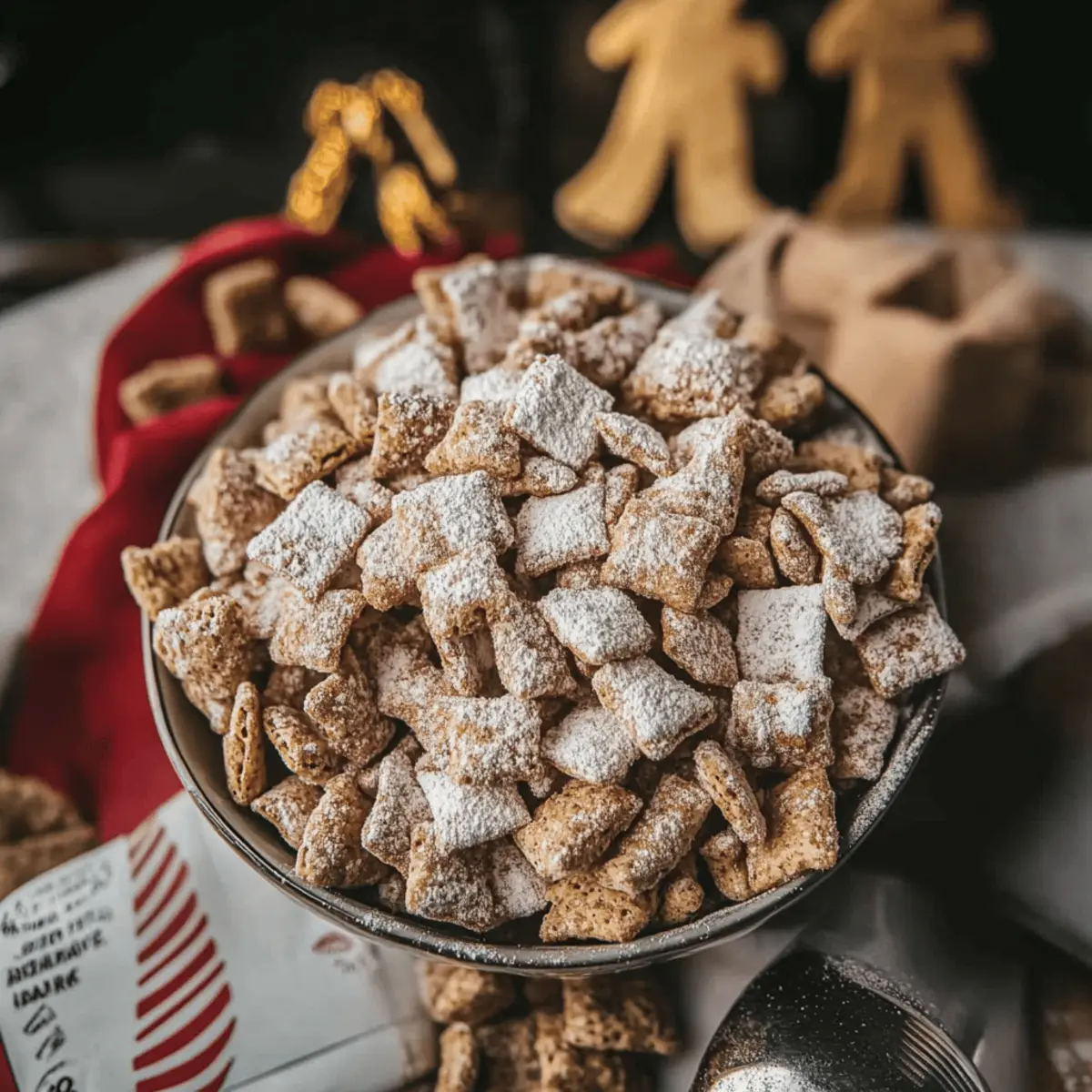 Gingerbread Puppy Chow: Irresistibly Festive No-Bake Treat