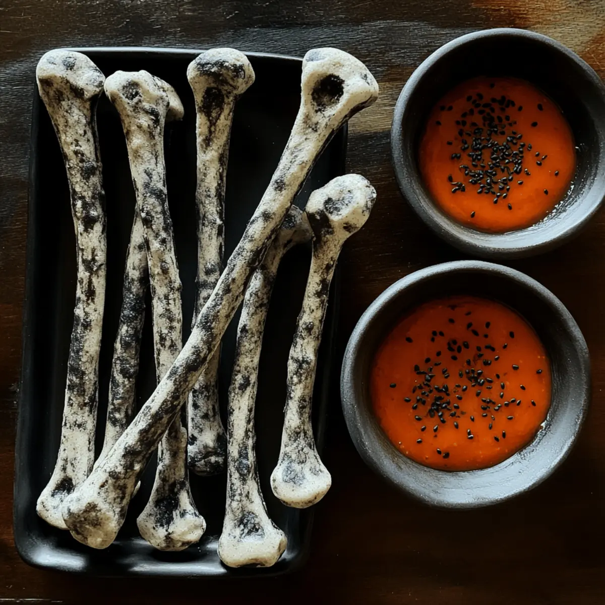 Crispy Halloween Grissini Breadsticks for Spooky Snacking