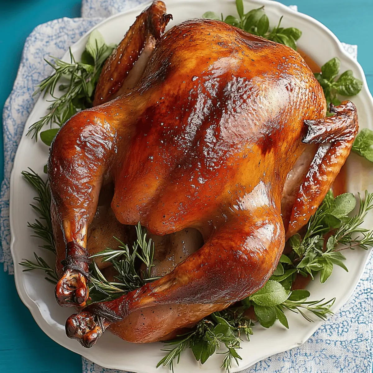 Maple-Rosemary Roast Turkey for a Flavor-Packed Thanksgiving