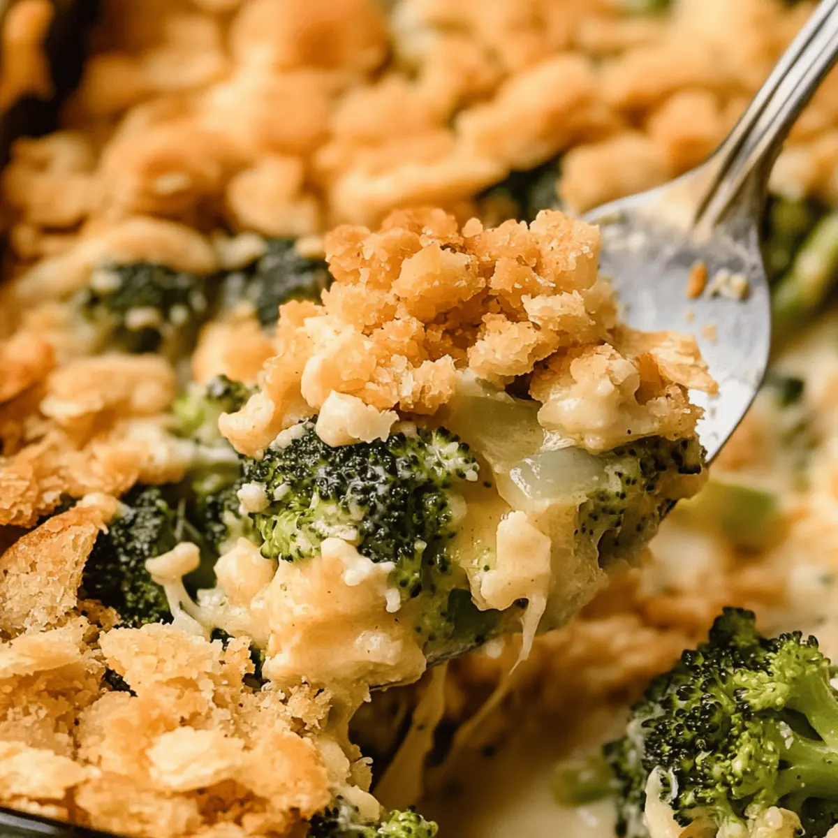 Creamy Ritz Cracker Broccoli Cheese Casserole Bliss