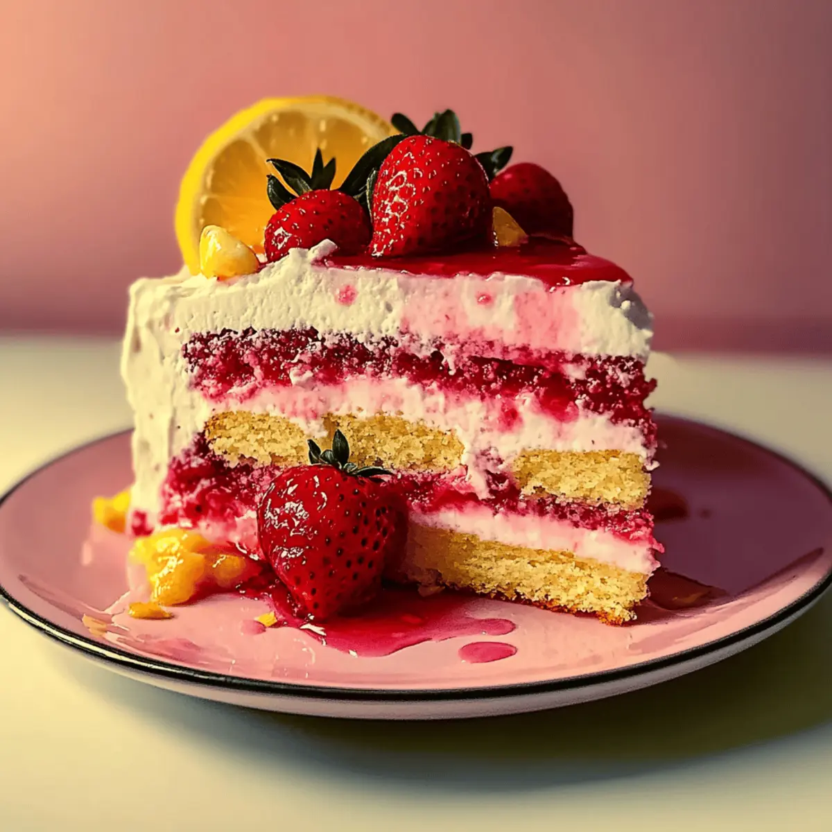 Delightful Strawberry Lemonade Cake for Summer Celebrations